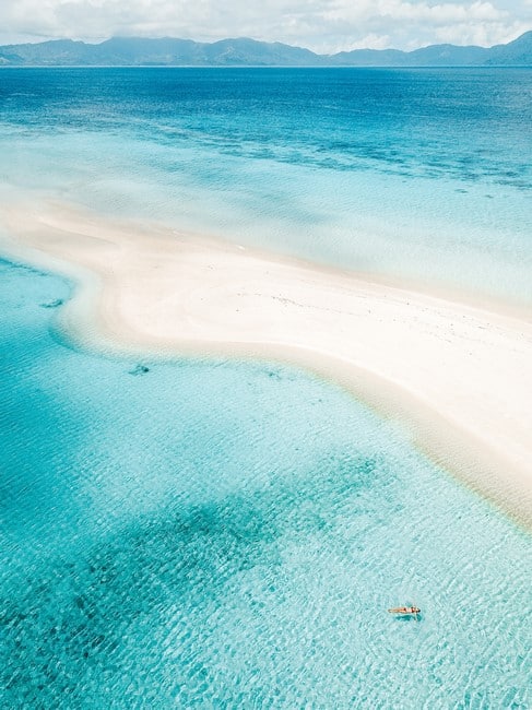 Bonbon Beach sandbar