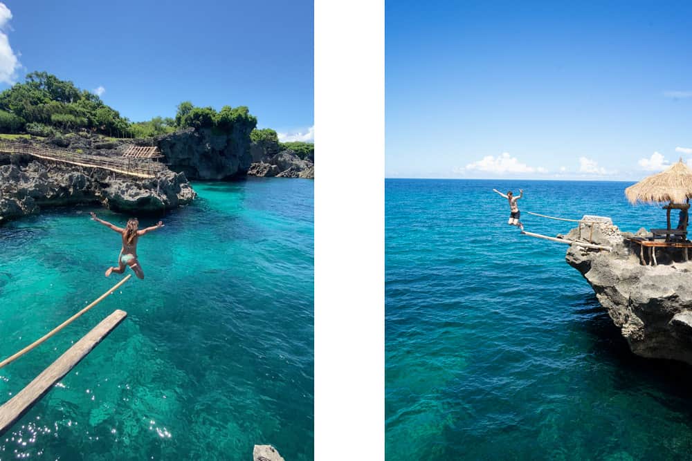cliff jumping, top thing to do in Carabao