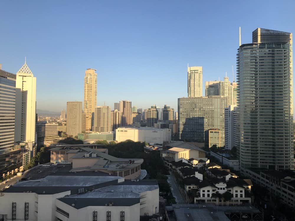 skyscrapers in Manila