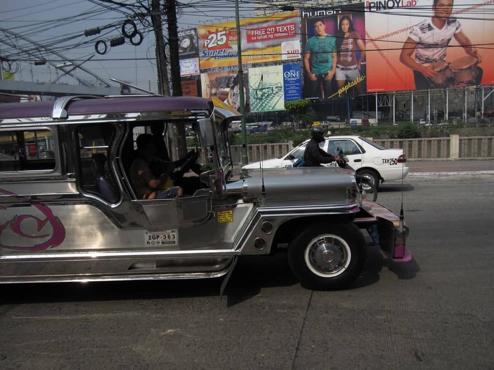 jeepneys and taxis in Manila
