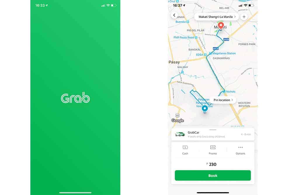 Grab is the best option to get from Manila airport to downtown.