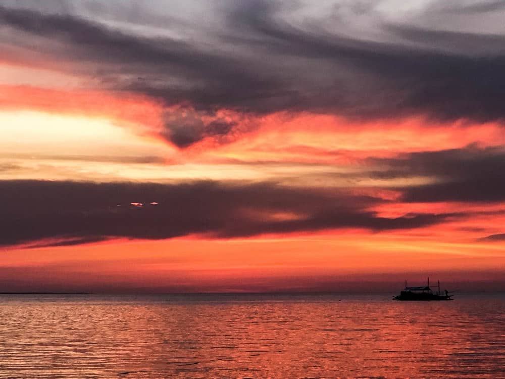 sunset in September in Malapascua