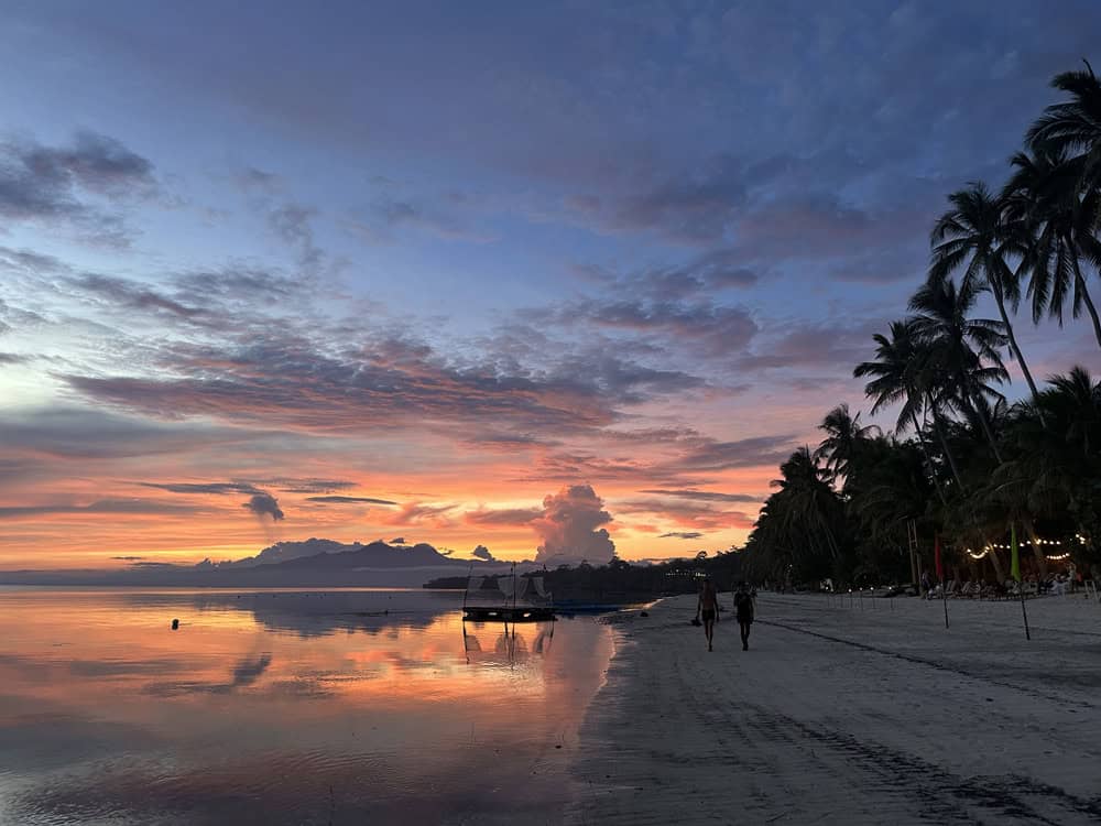 sunset spot at Siquijor beach