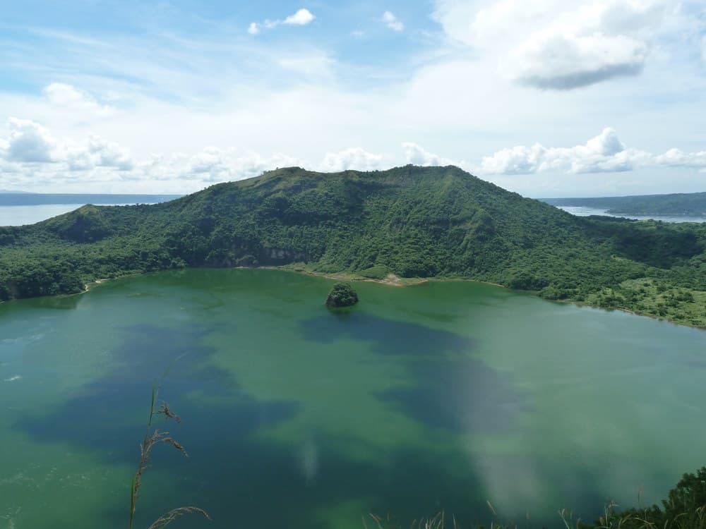 the crater of Taal Volcano