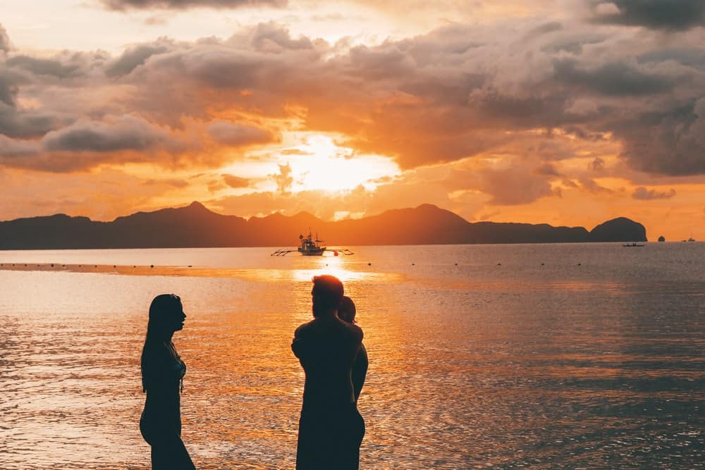 Port Barton in the middle of August