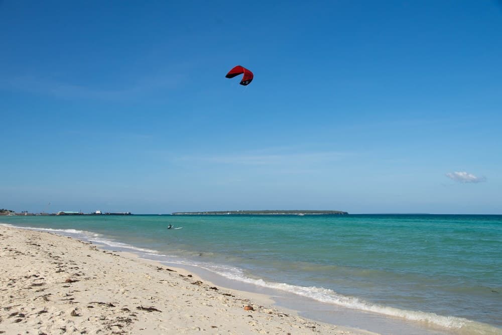 kitesurfing in Bantayan, Philippines