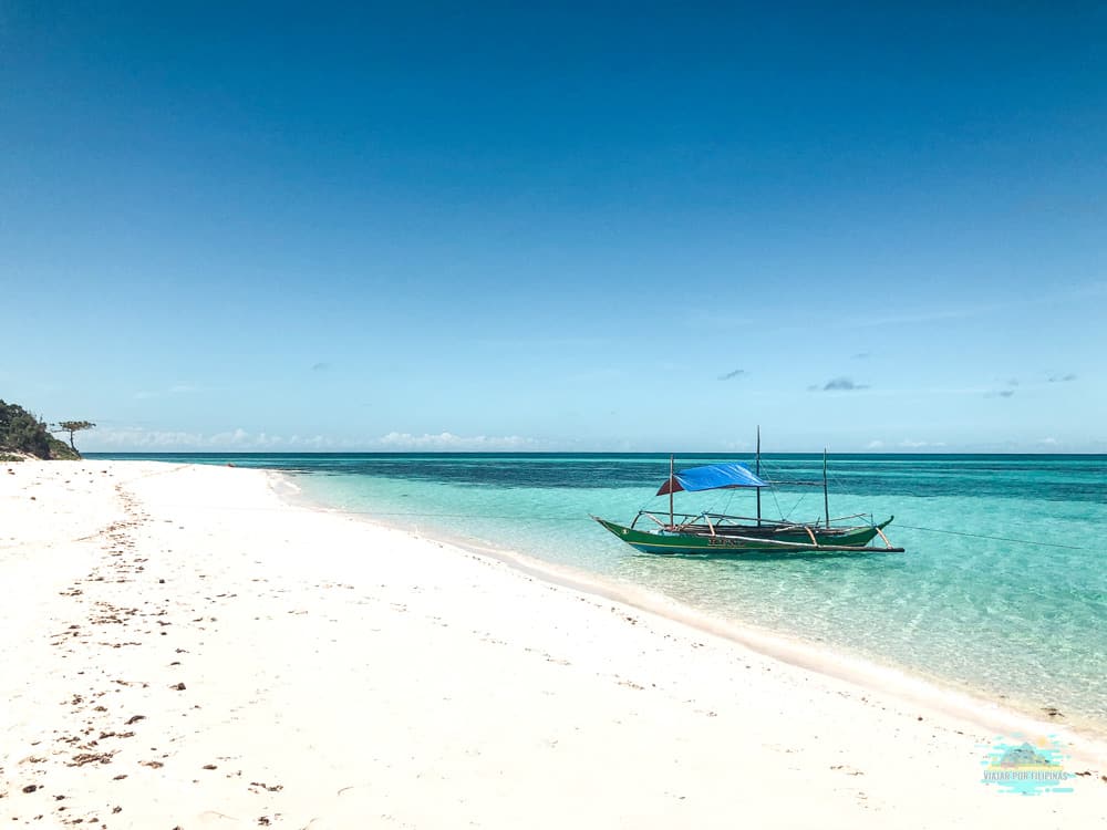Our bangka to get to Cresta de Gallo, Philippines