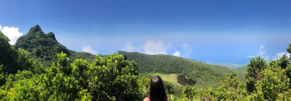 Views from the lookout point to the hibok-hibok crater