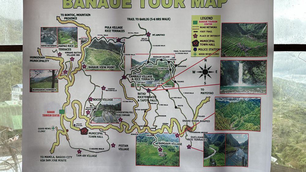 map of Banaue