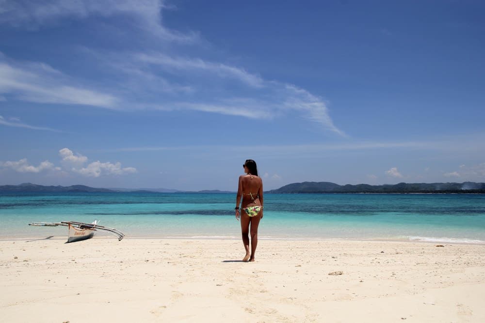 Naked Island, Siargao, on the route through the Philippines in August