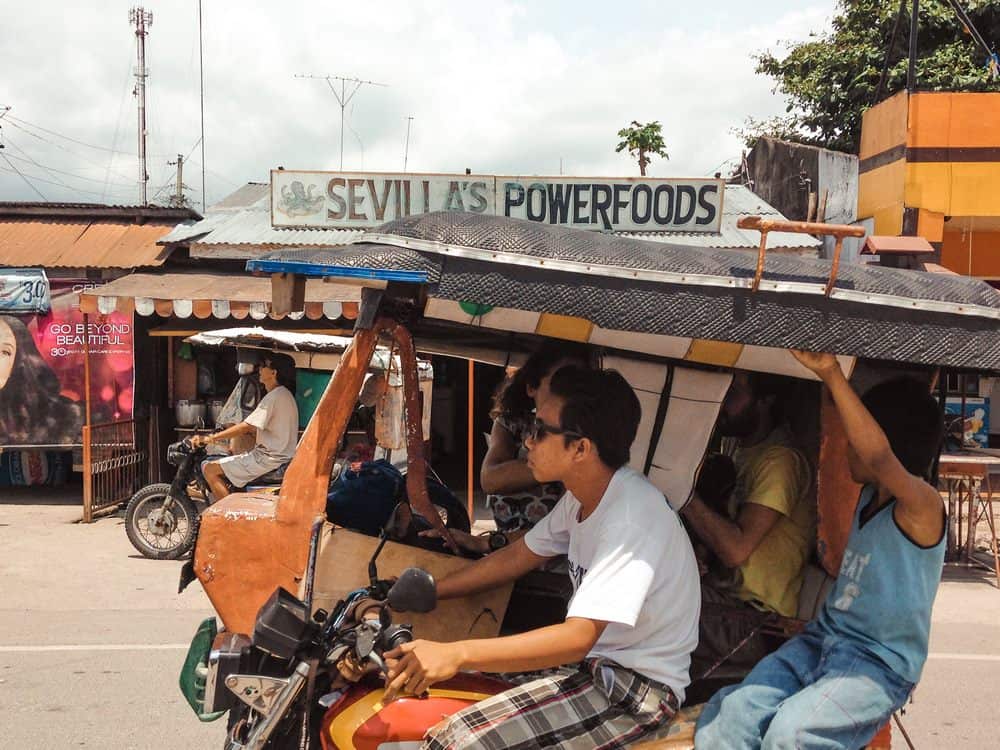 tricycles in Moalboal