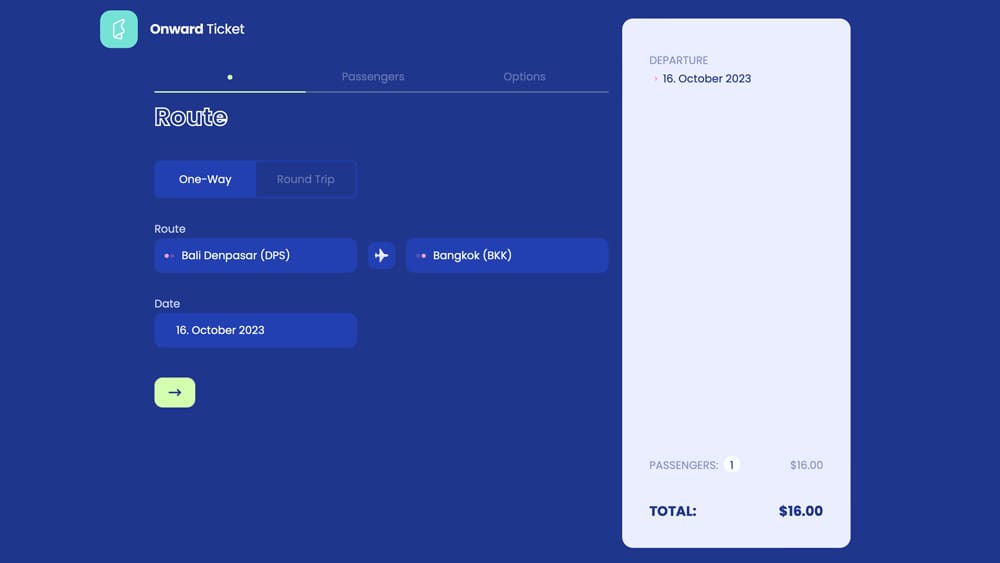 outbound flight to enter a country