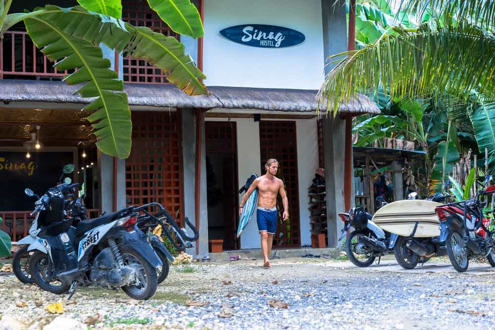 Sinag hostel, Siargao, ideal for surf