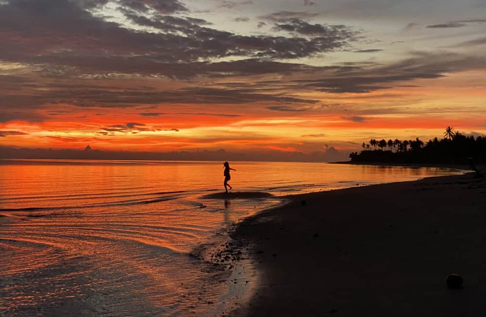 Sunset at Binucot Beach