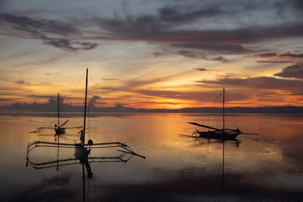 sunset in North Zen Villas, Panglao