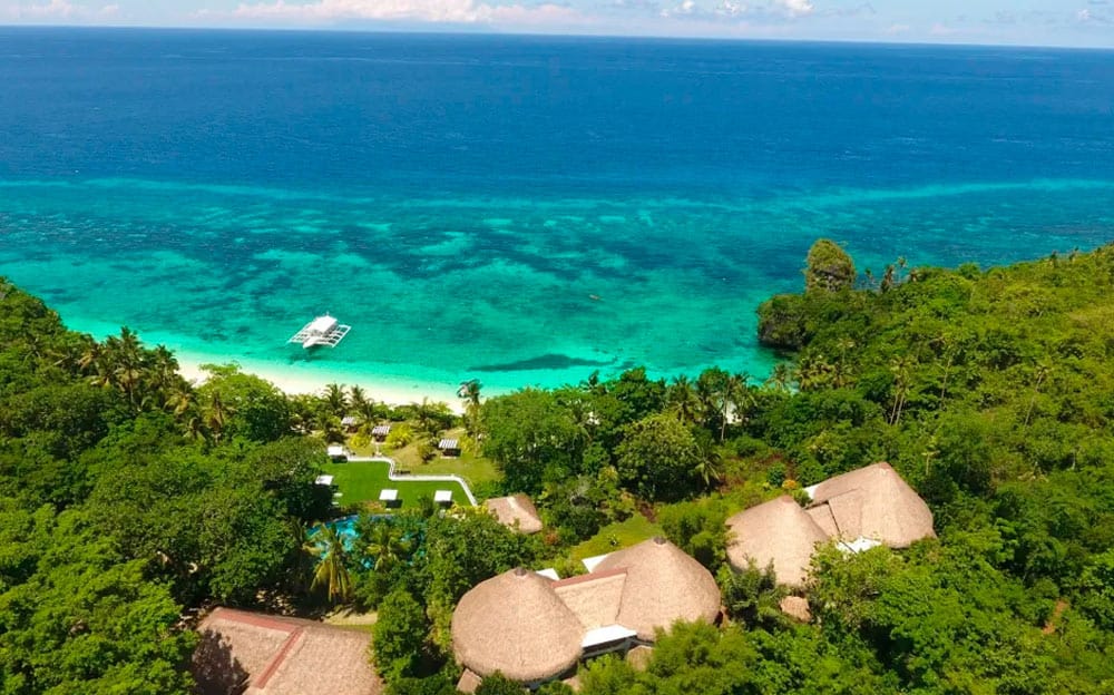 private beach of the resort