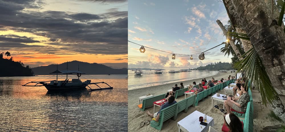 Port Barton town beach