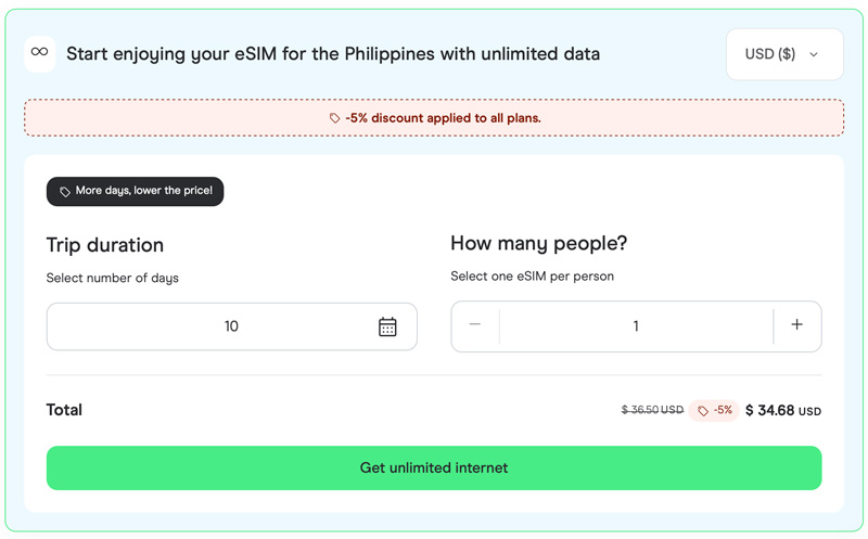 Holafly eSIM in the Philippines