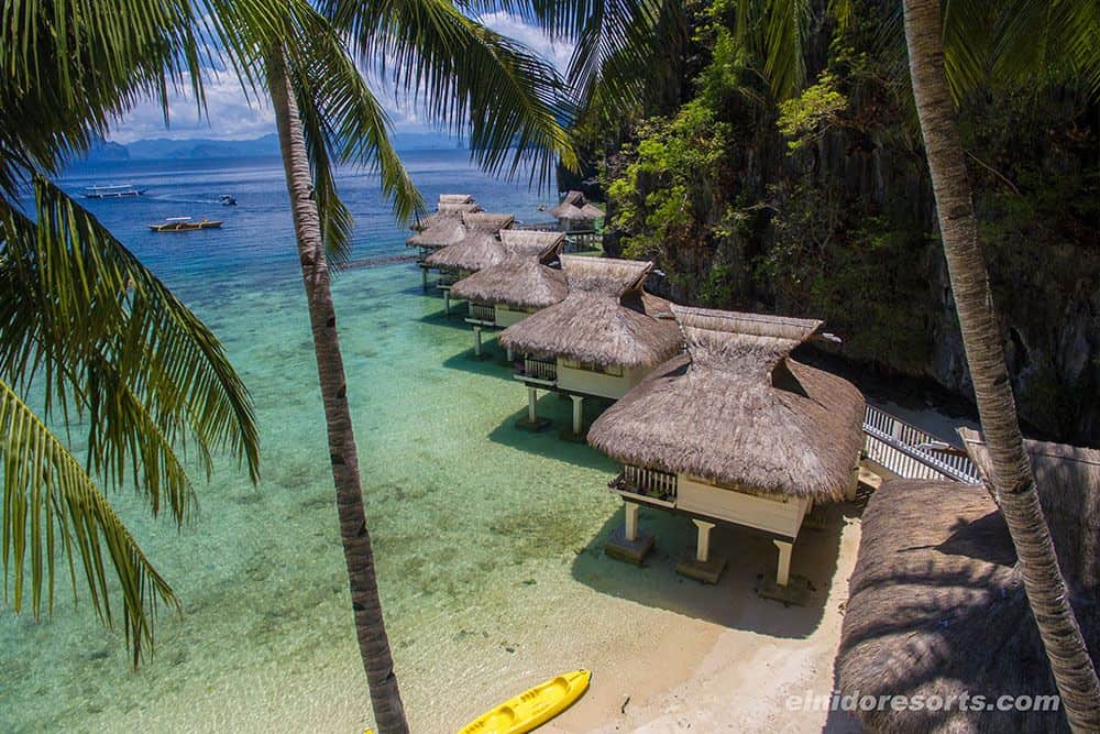 Overwater cabins El Nido Resorts Miniloc Island