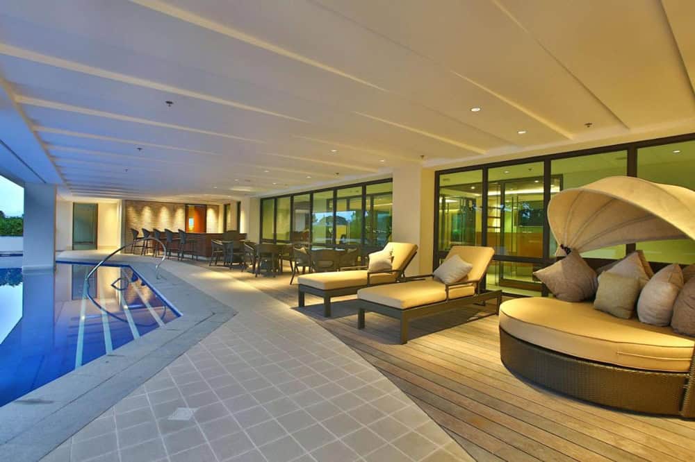 swimming pool of a good hotel in Puerto Princesa